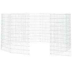 Vidaxl 12-panelová klietka pre králiky 54x100 cm pozinkované železo