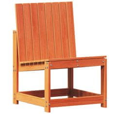 Vidaxl Záhradná stolička voskovohnedá 50,5x55x77 cm borovicový masív