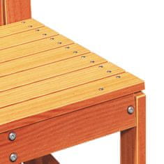 Vidaxl Záhradná stolička voskovohnedá 50,5x55x77 cm borovicový masív