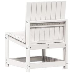Vidaxl Záhradná stolička biela 50,5x55x77 cm borovicový masív