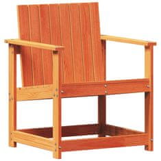 Vidaxl Záhradná stolička voskovohnedá 62x56x77 cm borovicový masív