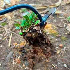 Netscroll Záhradný nástroj na odstraňovanie buriny, uvoľňovanie pôdy, podporu rastu, vynikajúci nástroj na odstránenie buriny z obrubníkov a dlaždíc, ergonomická drevená rukoväť, DuoWeeder