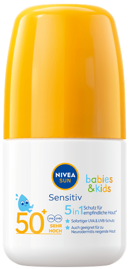 Nivea Sun Kids Sensitive protect & play OF 50 dětské mléko na opalování, 50 ml