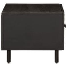 Petromila vidaXL Konferenčný stolík, čierny 80x50x40 cm, mangový masív