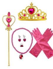 EXCELLENT Ružový plášť princeznej - Ružová súprava šperkov