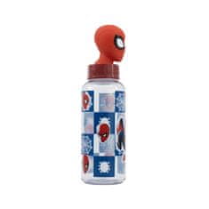 Stor Plastová 3D fľaša s figúrkou Spiderman, 560ml, 74859