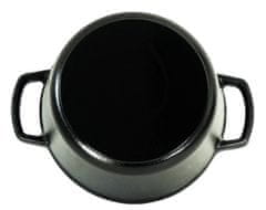Kela Pekáč (KL-12470) litinový s poklicí CALIDO 21 cm černá