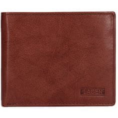 Lagen Pánska kožená peňaženka W-8154 BRN
