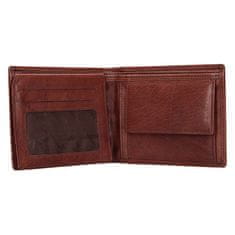 Lagen Pánska kožená peňaženka W-8154 BRN