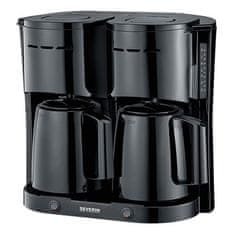 Kávovar+čajovar , KA 9315, 2 x 8 šálok kávy, 2 termokanvice, 2 výkyvné filtre 1x4, 2 samostatné systémy ohrevu, 2 x 1000 W