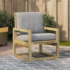 Vidaxl Záhradná stolička 57,5x63x76 cm impregnovaná borovica