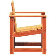 Vidaxl Záhradná stolička voskovohnedá 62x56x77 cm borovicový masív