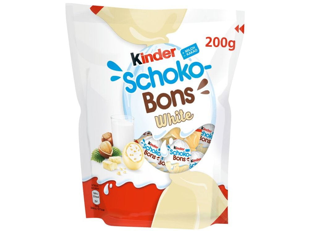 KINDER Schoko-Bons White - čokoládové cukríky 200g