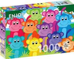ENJOY Puzzle Dúhové opičky 1000 dielikov