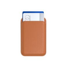 Satechi Magnetický stojan / peňaženka Vegan-Leather pre Apple iPhone 12/13/14/15, Oranžová