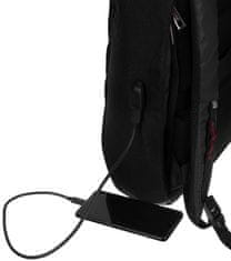 David Jones Moderný batoh s priehradkou na notebook a USB portom