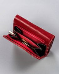 4U Cavaldi Kompaktná peňaženka z leštenej prírodnej kože