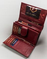 Peterson Dámska peňaženka z prírodnej kože so zapínaním na cvok