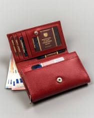 Peterson Dámska peňaženka so zapínaním z prírodnej kože