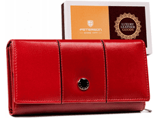 Peterson Veľká dámska kožená peňaženka so zapínaním na patentku