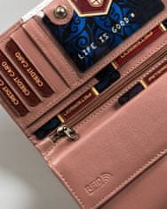 Peterson Viacfarebná dámska kožená peňaženka so zapínaním