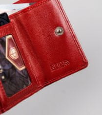 Peterson Malá, kožená dámska peňaženka s patentkou a háčikom
