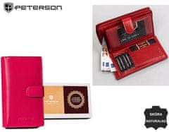 Peterson Veľká, vertikálna dámska kožená peňaženka