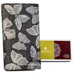 Peterson Veľká, vertikálna dámska peňaženka z prírodnej kože so zipsom a magnetom