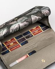 Peterson Veľká, kožená dámska peňaženka s patentkou a háčikom
