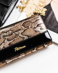 Peterson Dámska lakovaná peňaženka so vzorom hadej kože