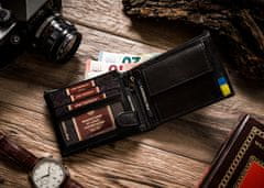 Peterson Vlastenecká kožená peňaženka vo farbách Ukrajiny