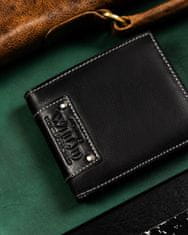Always Wild Klasická kožená pánska peňaženka bez zapínania