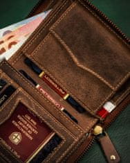 Peterson Veľká, kožená pánska peňaženka s RFID systémom