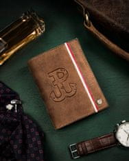 Peterson Veľká, kožená pánska peňaženka s vlasteneckým motívom