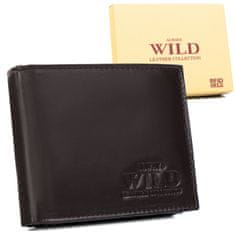 Always Wild Pánska kožená peňaženka s úložným priestorom na zips