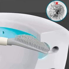Netscroll Revolučná toaletná kefa s tlačidlom na dávkovanie čistiaceho prostriedku, BestBrush