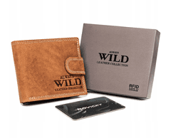 Always Wild Pánska kožená peňaženka so zapínaním