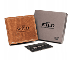 Always Wild Pánska kožená peňaženka bez zapínania