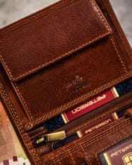 Peterson Veľká, kožená pánska peňaženka s vyrazeným znamením zverokruhu