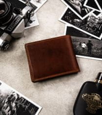 Peterson Veľká, kožená pánska peňaženka s reliéfom zobrazujúcim znamenie zverokruhu