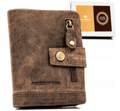 Peterson Veľká pánska peňaženka z nubukovej prírodnej kože