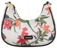 David Jones Dámska messenger taška z ekokože s kvetinovým vzorom
