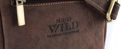 Always Wild Kožená pánska taška cez rameno