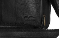 Peterson Pánska kožená poštová taška so zadným vreckom