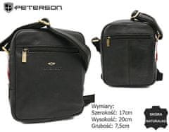 Peterson Pánska messenger taška z prírodnej kože