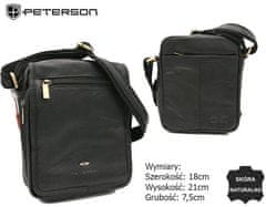 Peterson Pánska kožená taška cez rameno