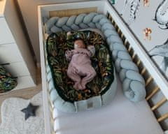 Baby Nellys Oboustranné hnízdečko, kokon Vafel, bavlna LUX, 60 x 90 cm - Papoušek