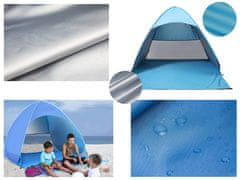 Verk  14417 Samorozkladací stan UV plážový 160 x 140 x 110 cm modrá