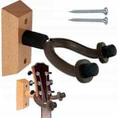 Korbi Držiak gitary, háčik, držiak na gitary, vešiak na stenu pre gitaru, ukulele alebo mandolínu.