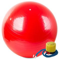 Popron.cz Gymnastický míč 65 cm s pumpičkou, červený